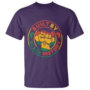 Black History Month T Shirt Built By Black History Afro Melanin TS02 Purple Printyourwear