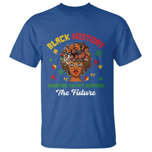 Black History Month T Shirt Honoring The Past Inspiring The Future TS02 Royal Blue Printyourwear