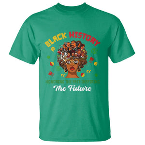 Black History Month T Shirt Honoring The Past Inspiring The Future TS02 Irish Green Printyourwear