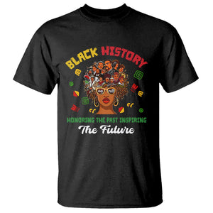 Black History Month T Shirt Honoring The Past Inspiring The Future TS02 Black Printyourwear