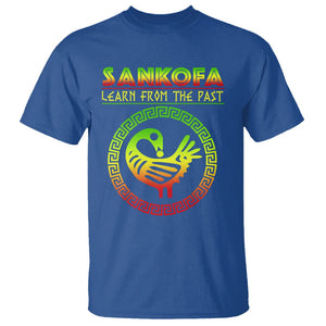 Black History Month T Shirt Sankofa Learn From The Past African Bird TS09 Royal Blue Printyourwear