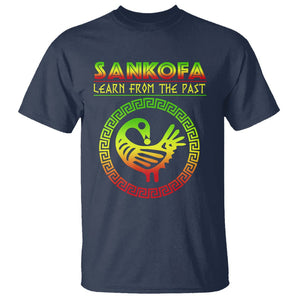 Black History Month T Shirt Sankofa Learn From The Past African Bird TS09 Navy Printyourwear