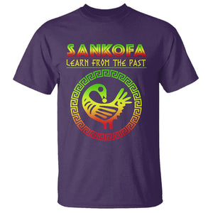 Black History Month T Shirt Sankofa Learn From The Past African Bird TS09 Purple Printyourwear