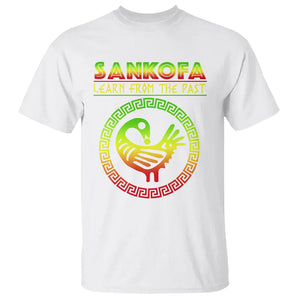 Black History Month T Shirt Sankofa Learn From The Past African Bird TS09 White Printyourwear