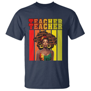 Black History Month T Shirt Teacher Women African Americans School Educate TS09 Navy Printyourwear