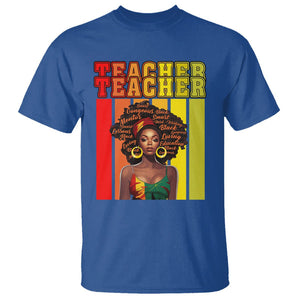 Black History Month T Shirt Teacher Women African Americans School Educate TS09 Royal Blue Printyourwear