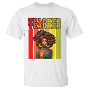 Black History Month T Shirt Teacher Women African Americans School Educate TS09 White Printyourwear