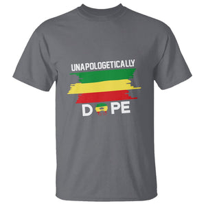 Black History Month T Shirt Unapologetically Dope Black Pride Melanin African American TS02 Charcoal Printyourwear