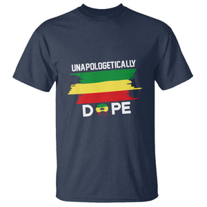 Black History Month T Shirt Unapologetically Dope Black Pride Melanin African American TS02 Navy Printyourwear