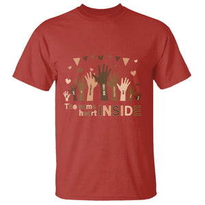 Black History Month T Shirt We Can Be Different On The Outside But We Have The Same Heart TS09 Red Printyourwear