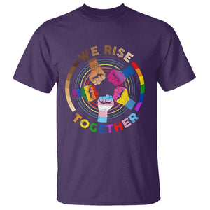 Black History Month T Shirt We Rise Together Equality Awesome Melanin LGBT TS09 Purple Printyourwear