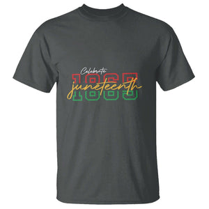 Black History T Shirt Celebrate Juneteenth 1865 TS01 Dark Heather Printyourwear