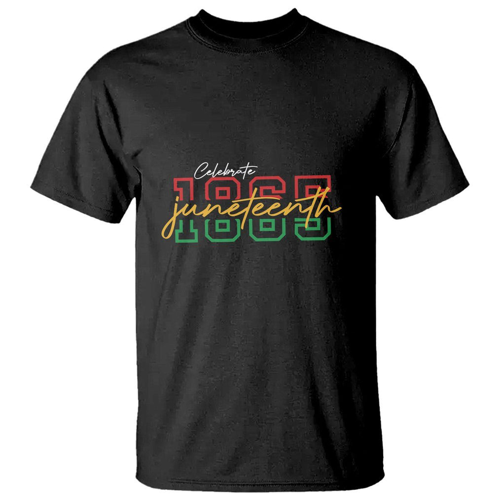 Black History T Shirt Celebrate Juneteenth 1865 TS01 Black Printyourwear