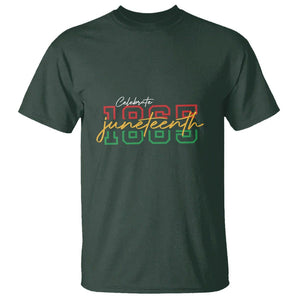 Black History T Shirt Celebrate Juneteenth 1865 TS01 Dark Forest Green Printyourwear