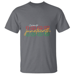 Black History T Shirt Celebrate Juneteenth 1865 TS01 Charcoal Printyourwear