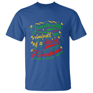 Black History T Shirt Juneteenth Reminds Me Of a Black Freedom TS01 Royal Blue Printyourwear