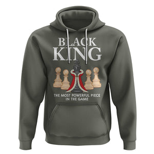 Black King The Most Powerful Piece In The Game Chess Hoodie TS09 Military Green Printyourwear