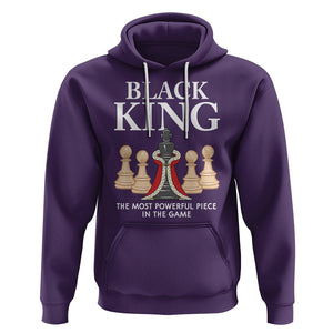 Black King The Most Powerful Piece In The Game Chess Hoodie TS09 Purple Printyourwear