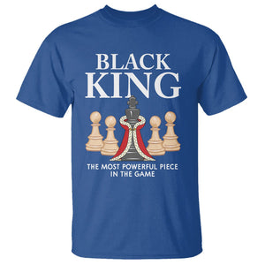 Black King The Most Powerful Piece In The Game Chess T Shirt TS09 Royal Blue Printyourwear