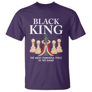 Black King The Most Powerful Piece In The Game Chess T Shirt TS09 Purple Printyourwear