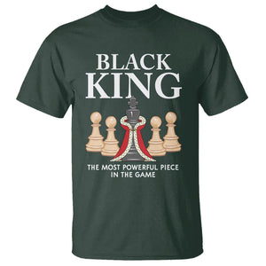 Black King The Most Powerful Piece In The Game Chess T Shirt TS09 Dark Forest Green Printyourwear