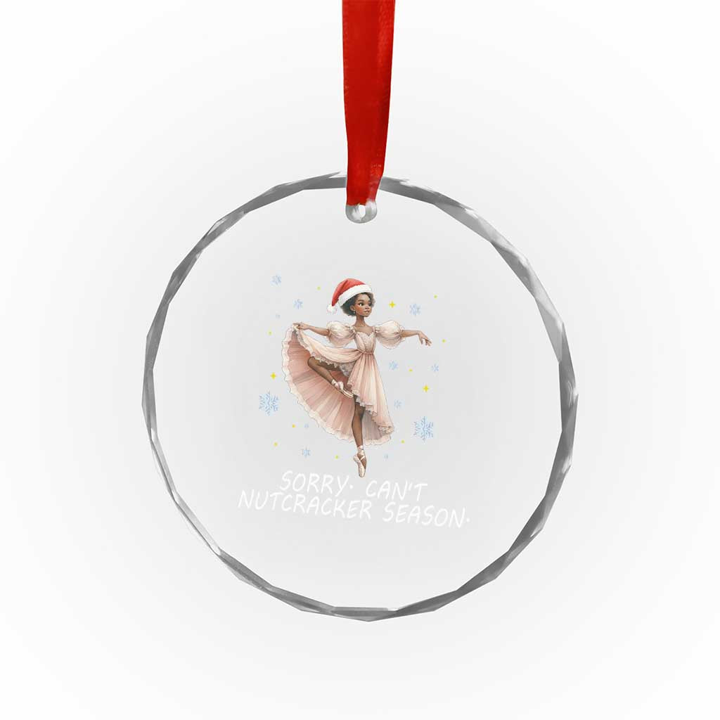 Black Nutcracker Ballet Christmas Crystal Glass Ornament TS14 Print Your Wear