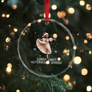 Black Nutcracker Ballet Christmas Crystal Glass Ornament TS14 Print Your Wear
