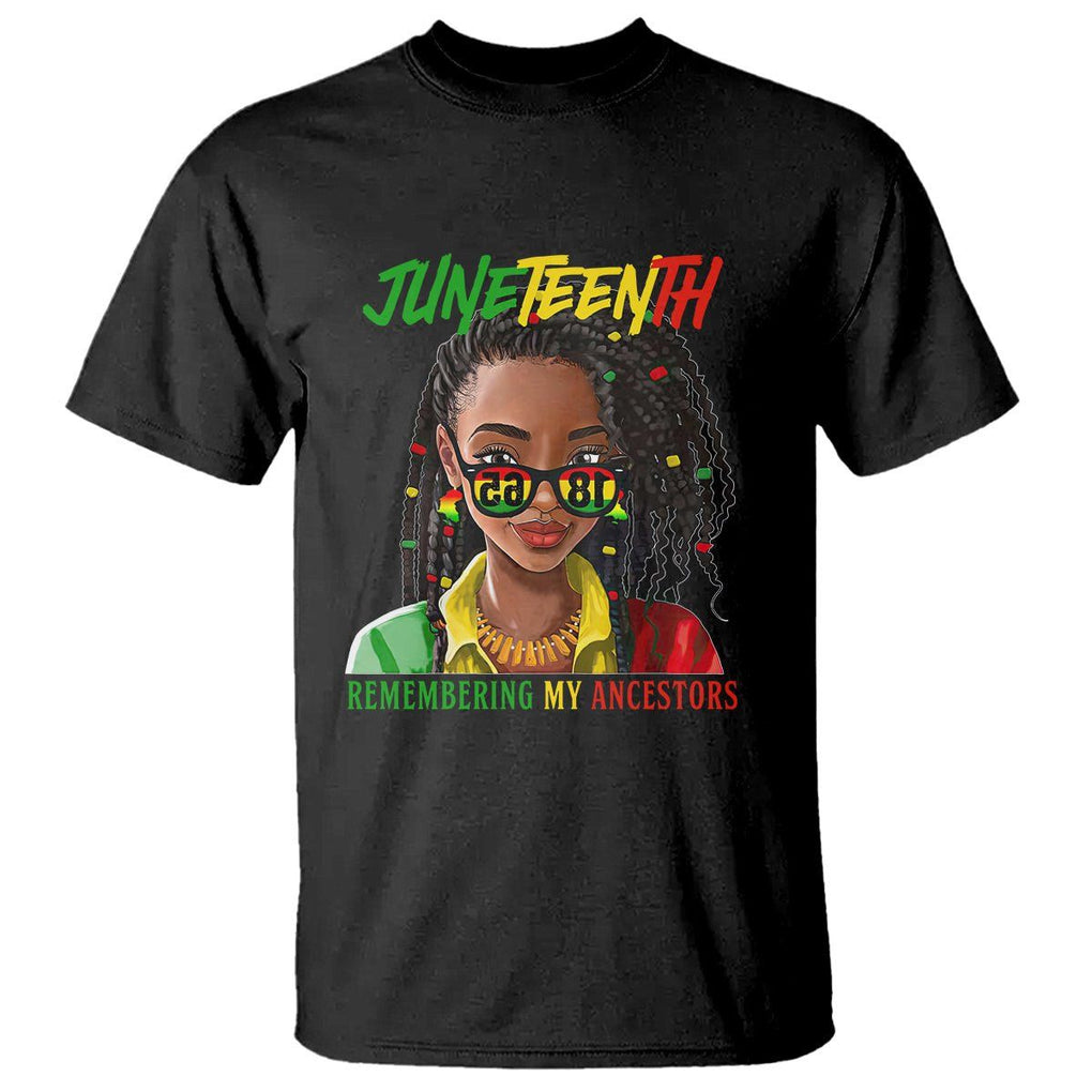 Black Prince T Shirt Juneteenth Loc'd Hair Remembering My Ancestor for Women TS01 Black Printyourwear