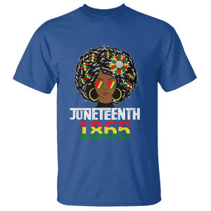 Black Queen 1865 Juneteenth T Shirt TS01 Royal Blue Printyourwear