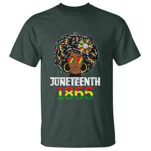 Black Queen 1865 Juneteenth T Shirt TS01 Dark Forest Green Printyourwear