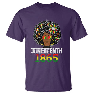 Black Queen 1865 Juneteenth T Shirt TS01 Purple Printyourwear