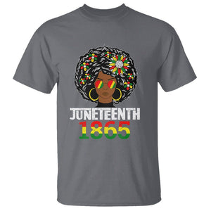 Black Queen 1865 Juneteenth T Shirt TS01 Charcoal Printyourwear