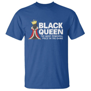 Black Queen The Most Powerful Piece In The Game Chess T Shirt TS09 Royal Blue Printyourwear