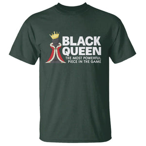 Black Queen The Most Powerful Piece In The Game Chess T Shirt TS09 Dark Forest Green Printyourwear