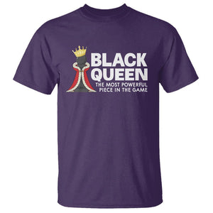 Black Queen The Most Powerful Piece In The Game Chess T Shirt TS09 Purple Printyourwear