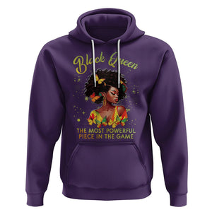 Black Queen The Most Powerful Piece In The Game Melanin Girl Butterfly Hoodie TS09 Purple Printyourwear