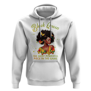 Black Queen The Most Powerful Piece In The Game Melanin Girl Butterfly Hoodie TS09 White Printyourwear