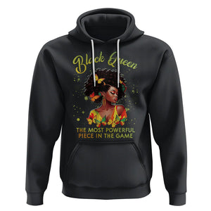 Black Queen The Most Powerful Piece In The Game Melanin Girl Butterfly Hoodie TS09 Black Printyourwear