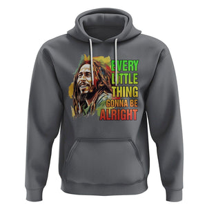 Legend Bob Hoodie Every Little Thing Gonna Be Alright Inspiration TS02 Charcoal Printyourwear