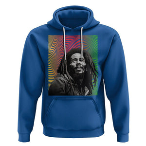 Legend Bob Hoodie One Love The Reggae Vintage Graphic TS02 Royal Blue Printyourwear