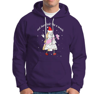 Boujee Christmas Tree Cake Hoodie Out Here Lookin' Like A Snack TS02 Purple Printyourwear