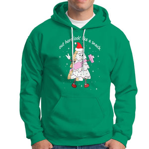 Boujee Christmas Tree Cake Hoodie Out Here Lookin' Like A Snack TS02 Irish Green Printyourwear