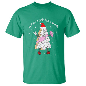 Boujee Christmas Tree Cake T Shirt Out Here Lookin' Like A Snack TS02 Irish Green Printyourwear