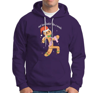 Boujee Gingerbread Man Hoodie Out Here Lookin' Like A Snack TS02 Purple Printyourwear