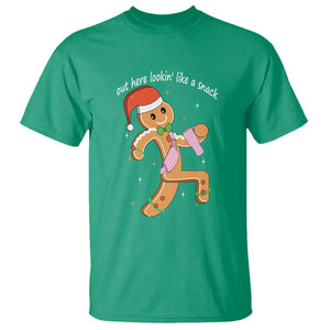 Boujee Gingerbread Man T Shirt Out Here Lookin' Like A Snack TS02 Irish Green Printyourwear