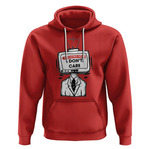 Breaking News I Don't Care Funny Sarcasm Humor Sarcastic Joke Aniti Social Hoodie TS09 Red Printyourwear