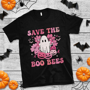 Breast Cancer Awareness Save Your Boo Bees Spooky Boos Ghost Halloween T Shirt TS02 Purple Printyourwear