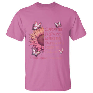 Breast Cancer Awareness T Shirt Support Admire Honor Breast Cancer Warrior Survivor Pink Sunflower TS02 Azalea Printyourwear