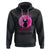 Breast Cancer Cat Hoodie It's Fine I'm Fine Everything's Fine Black Cat Breast Cancer Warrior TS02 Black Printyourwear