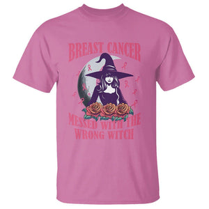 Breast Cancer Witch T Shirt Breast Cancer Messed With Wrong Witch Pink Ribbon Halloween Witch TS02 Azalea Printyourwear